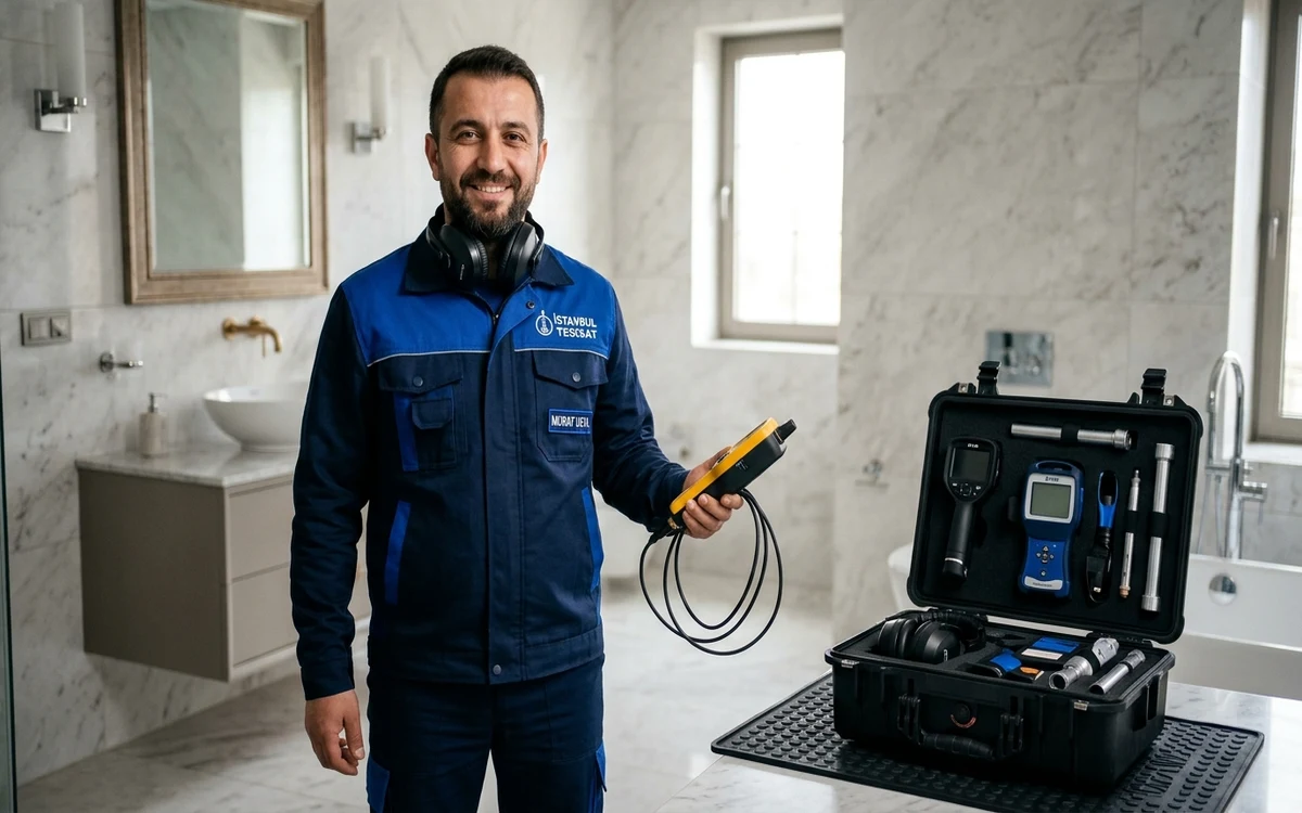 İstanbul Tesisatçı Murat Usta Termal Kameralı Kaçak Tespiti